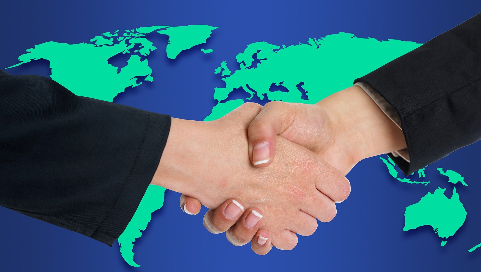 Дипломатические и торговые отношения. Сотрудничество стран. Рукопожатие. Мирное рукопожатие. Сотрудничество с другими государствами.
