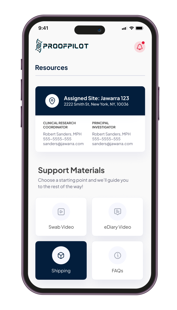 ProofPilot platform site Knowledgebase and Resources mobile view